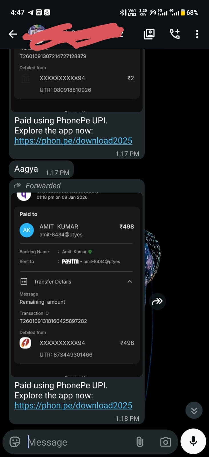 NEX TOOLS proof: WhatsApp order confirmation